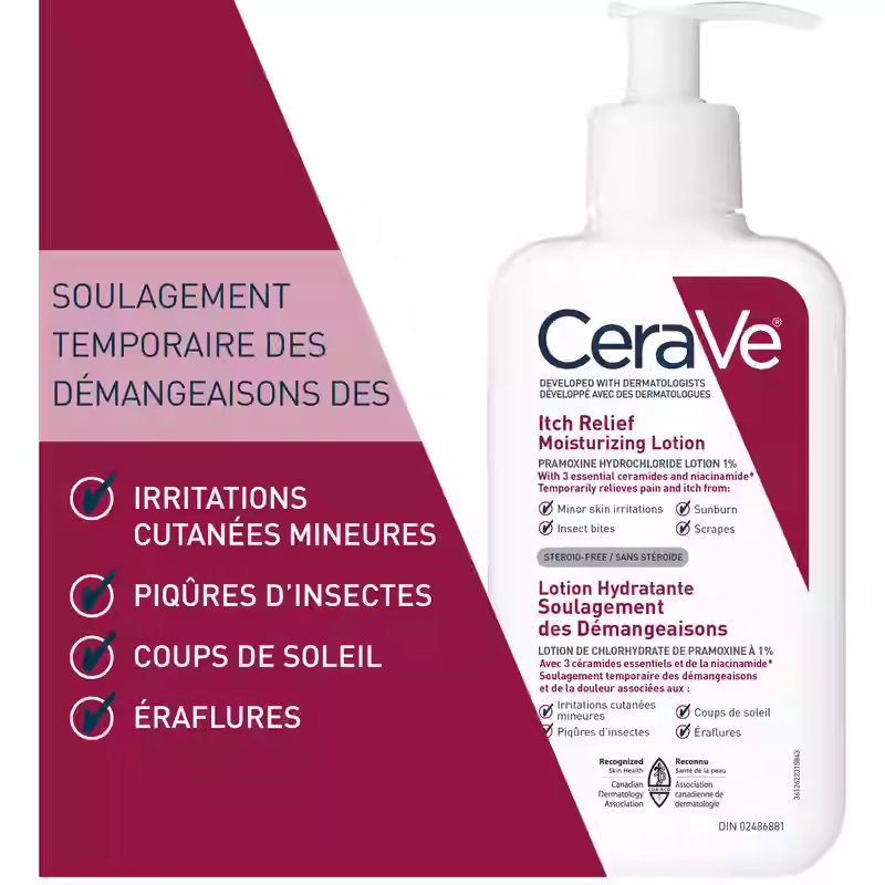 CeraVe Anti-Itch Body Lotion | Instant Relief for Dry, Itchy Skin 237ml(FROM MALAYSIA) - View 3 of 3