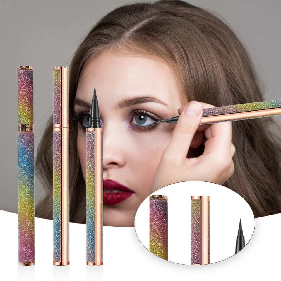 My Colors Liquid Eyeliner Pen Waterproof 0.8g, Long-Lasting, Non Magnetic, No Blooming Quick Drying Eye Liner Black, 1 Pcs Semi-Matte Finish - View 4 of 8