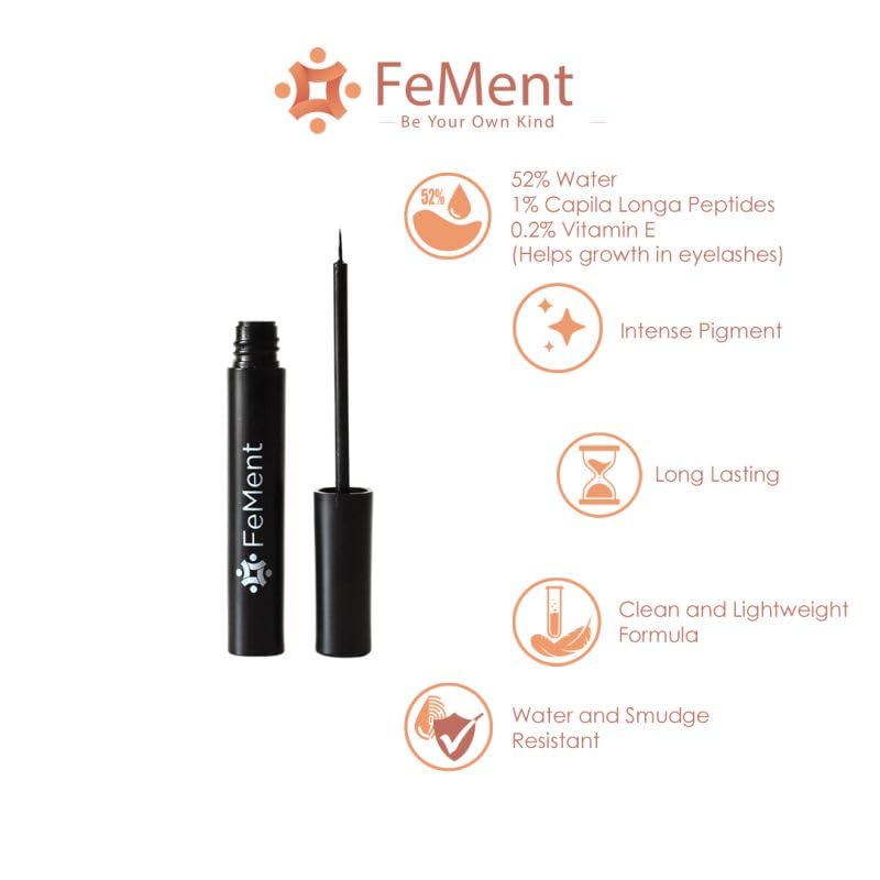Clean Beauty Aqua Eye Liner, Intense Pigment, Long Lasting, Clean & Lightweight, Water & Smudge Resistant (Mysterious (BLACK)) - View 7 of 7