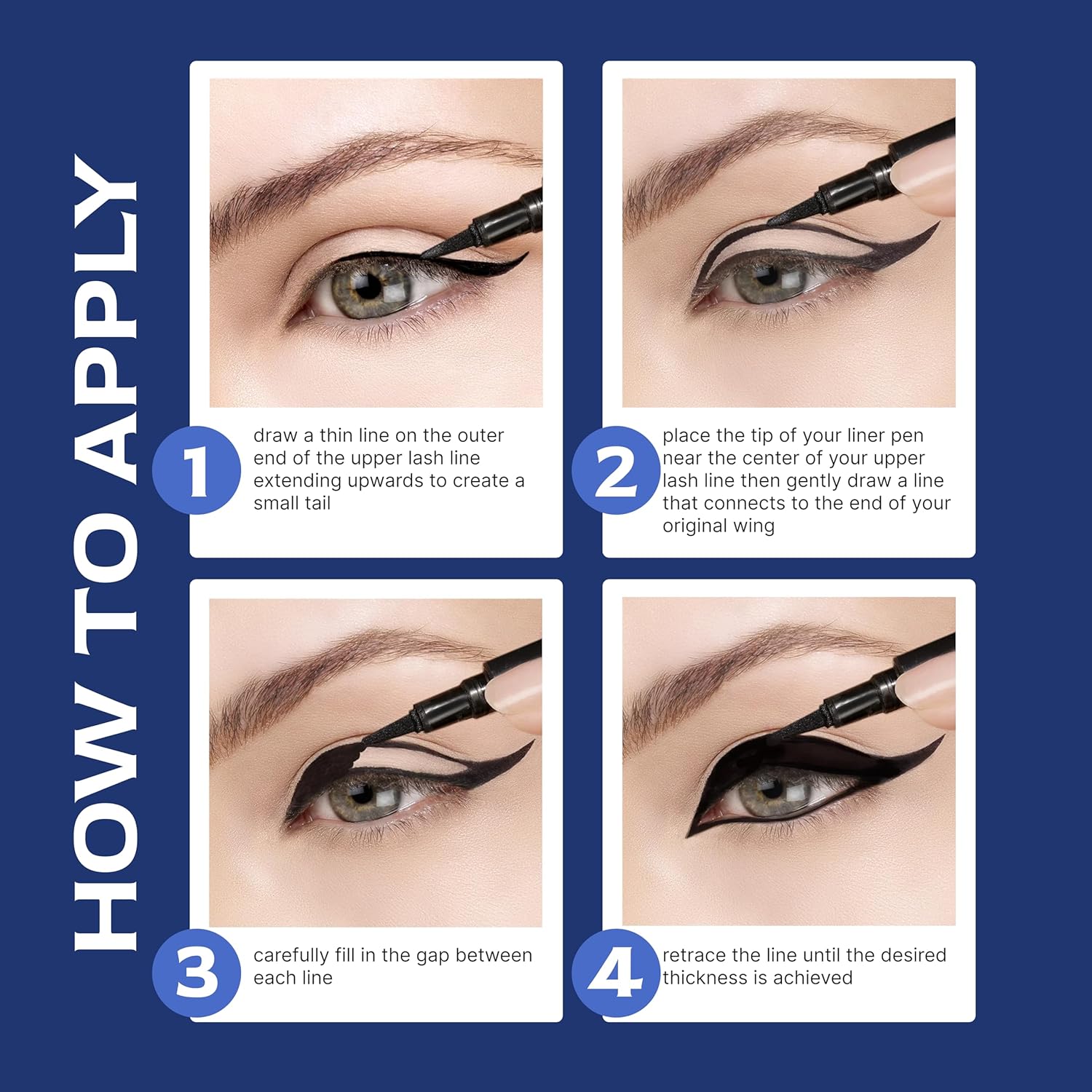 Jersey Girl By Fashion Colour Ultra Black Sketch Pen Eyeliner(1ml) | Quick Drying Formula | Matte Finish | Eyeliner For Women | Ultra Slim Felt Tip Applicator | Lasts Upto 24 Hrs | Waterproof & Smudgeproof | (Black) - View 2 of 5