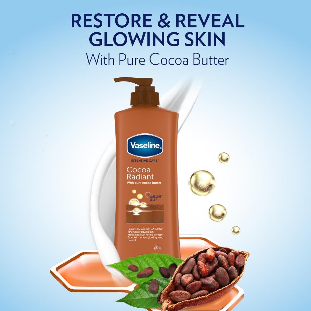VASELINE Core Cocoa Radiant Body Lotion 400ml(FROM MALAYSIA) - View 2 of 4