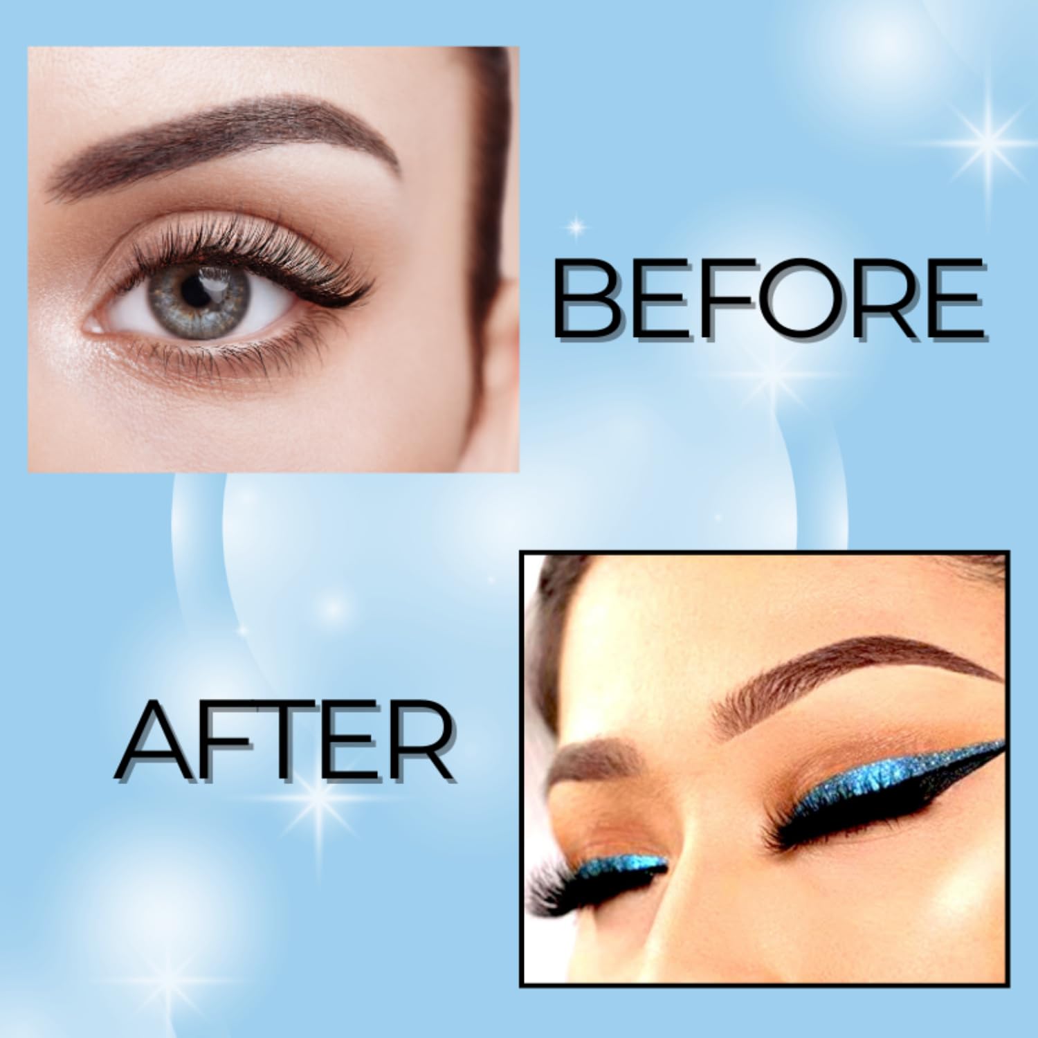Bobi Glitter Gel Eyeliner Pigmented Liquid, Long Lasting, Waterproof, Smudge Proof, Quick Dry Formula Metallic Vegan Cruelty-Free Eye Liner 10g- Blue - View 4 of 6