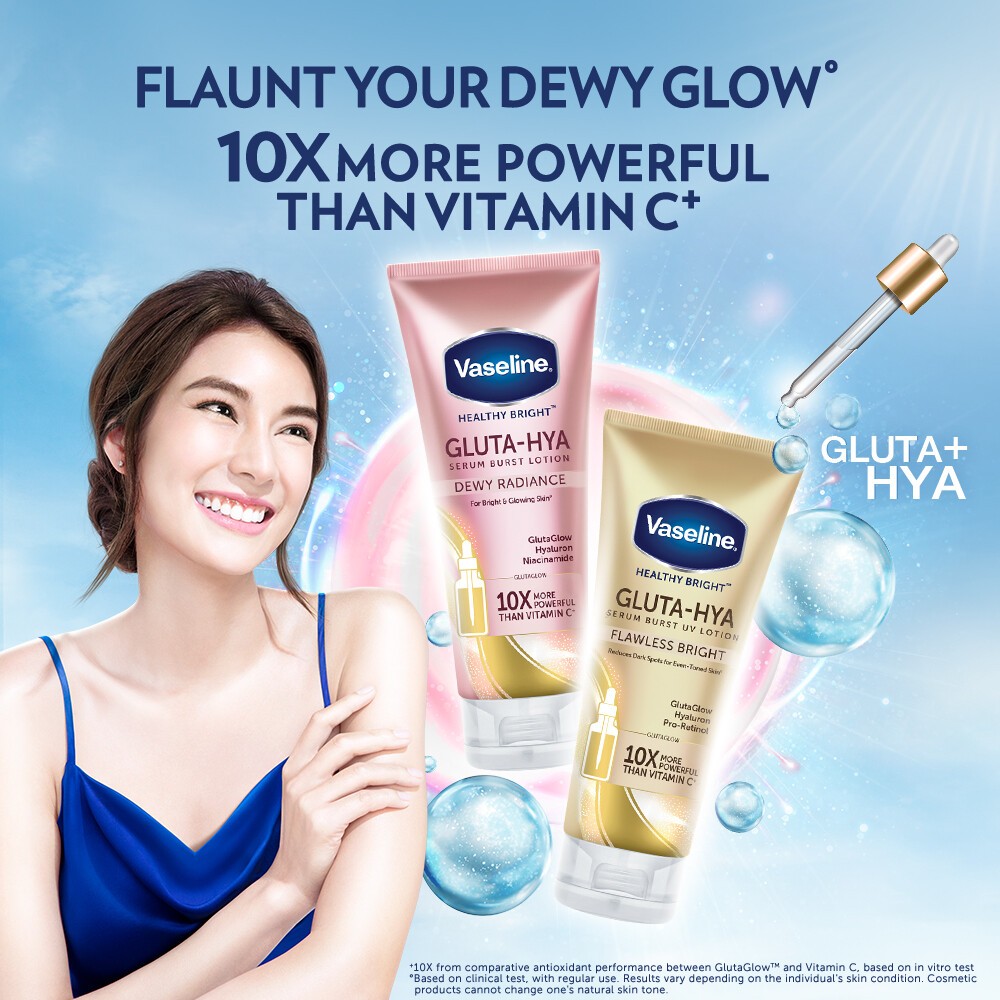 Vaseline Healthy Bright Gluta-Hya Serum Burst UV Lotion Flawless Bright 200ml(FROM MALAYSIA) - View 2 of 4