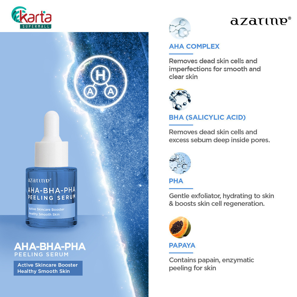 Azarine AHA BHA PHA Peeling Serum 20ml – Gentle Exfoliating Facial Serum for Skin Renewal, Pore Care, Brightening & Smooth Radiant Skin - View 3 of 3