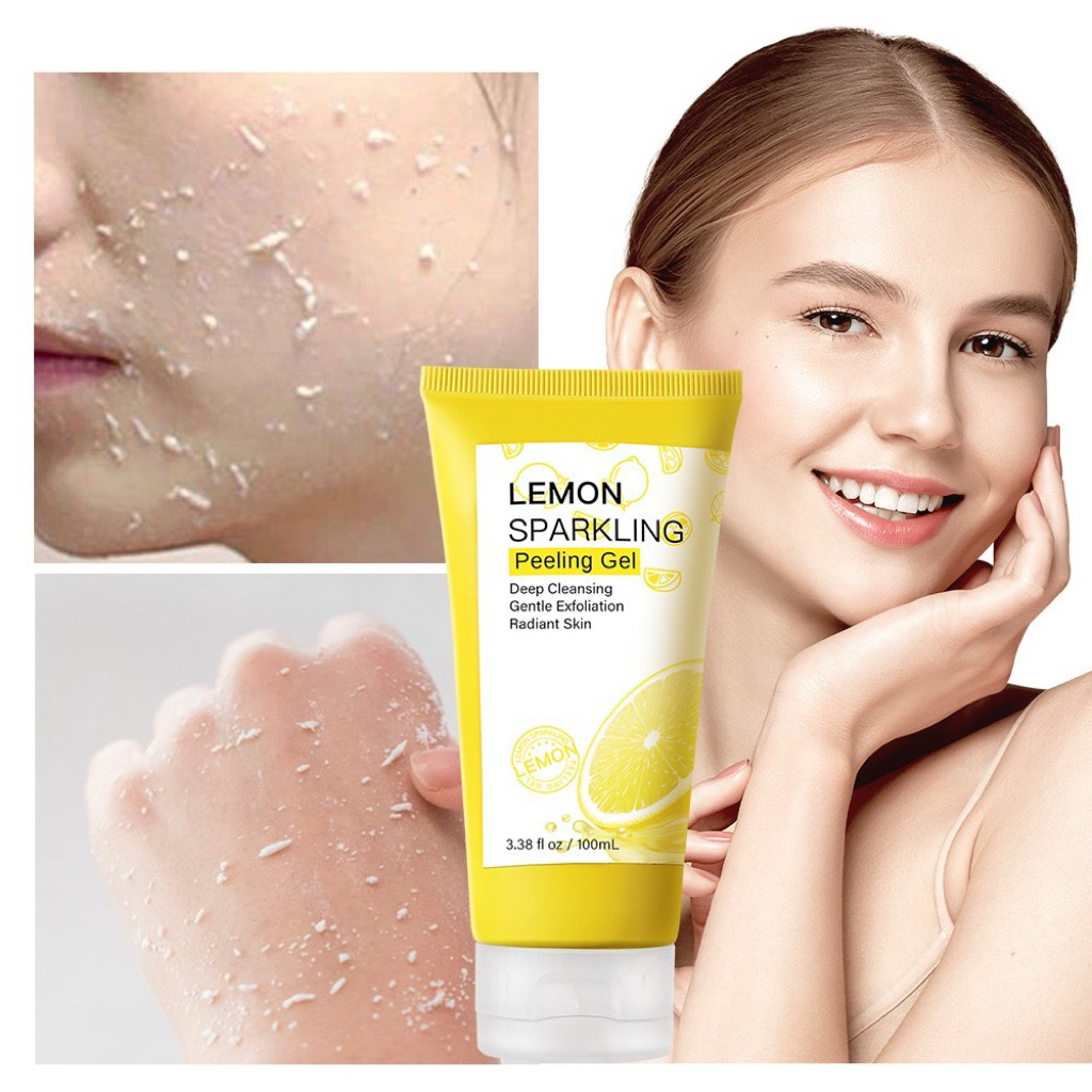 Lemon Sparkling Peeling Gel – Face Exfoliator Skin Purifying & Brightening Gentle Exfoliating Gel for Smooth, Clear and Radiant Skin Care - View 2 of 3