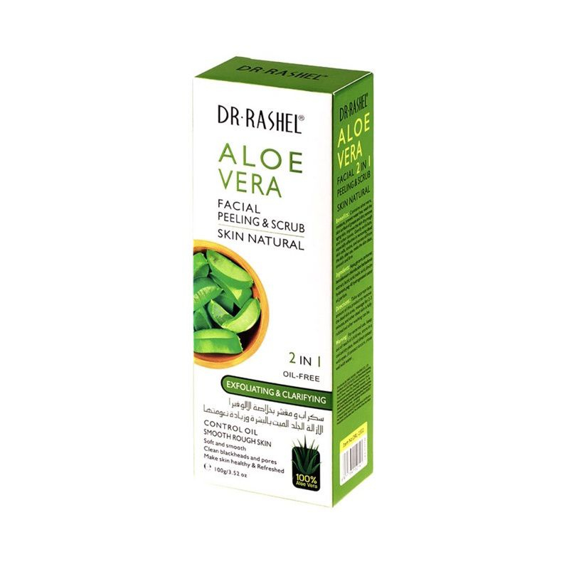 Dr Rashel Aloe Vera Facial Peeling & Scrub – Gentle Exfoliating Skin Renewal Gel for Deep Cleansing, Hydration & Smooth Radiant Skin (100% Authentic) - View 2 of 3