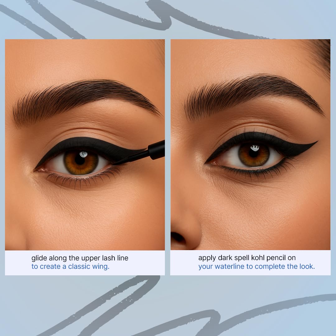 Sotrue Dark Spell Liquid Eye Liner, Black, Long Lasting Matte Waterproof Liner - Quick Drying Smudge Proof,Fine Tip For Precise Smooth Application, Transfer Proof Eye Makeup for 24 hrs, 1.5ml - View 3 of 4