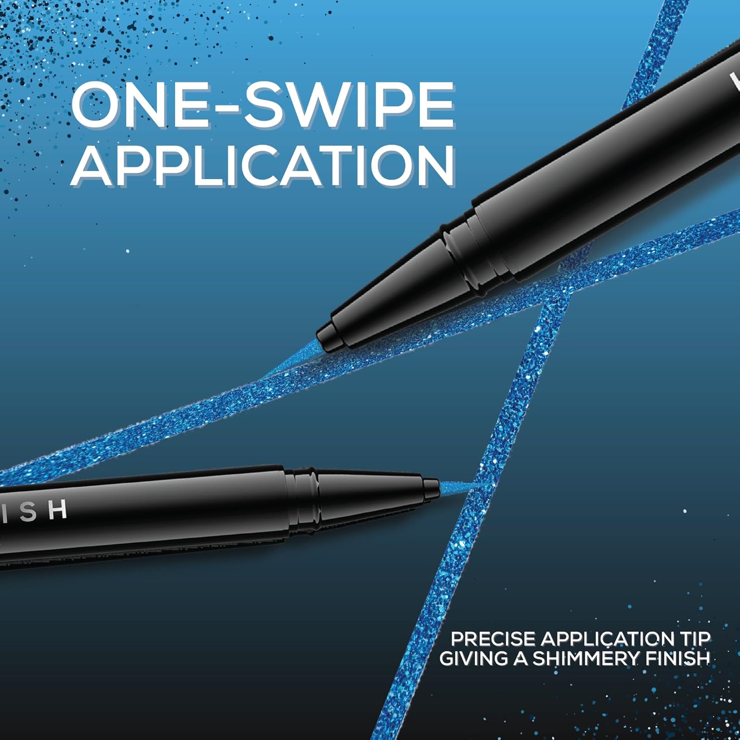RENEE Pencil Glitterish Eyeliner - Blue, Metallic Pay-Off, Multi-Dimensional Shine | Waterproof, Smudge-Resistant, Shimmery Finish | Precise Application Brush, Quick Drying | Long-Lasting, 0.6Ml - View 5 of 7