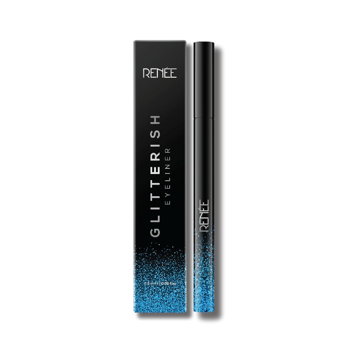 RENEE Pencil Glitterish Eyeliner - Blue, Metallic Pay-Off, Multi-Dimensional Shine | Waterproof, Smudge-Resistant, Shimmery Finish | Precise Application Brush, Quick Drying | Long-Lasting, 0.6Ml - View 7 of 7
