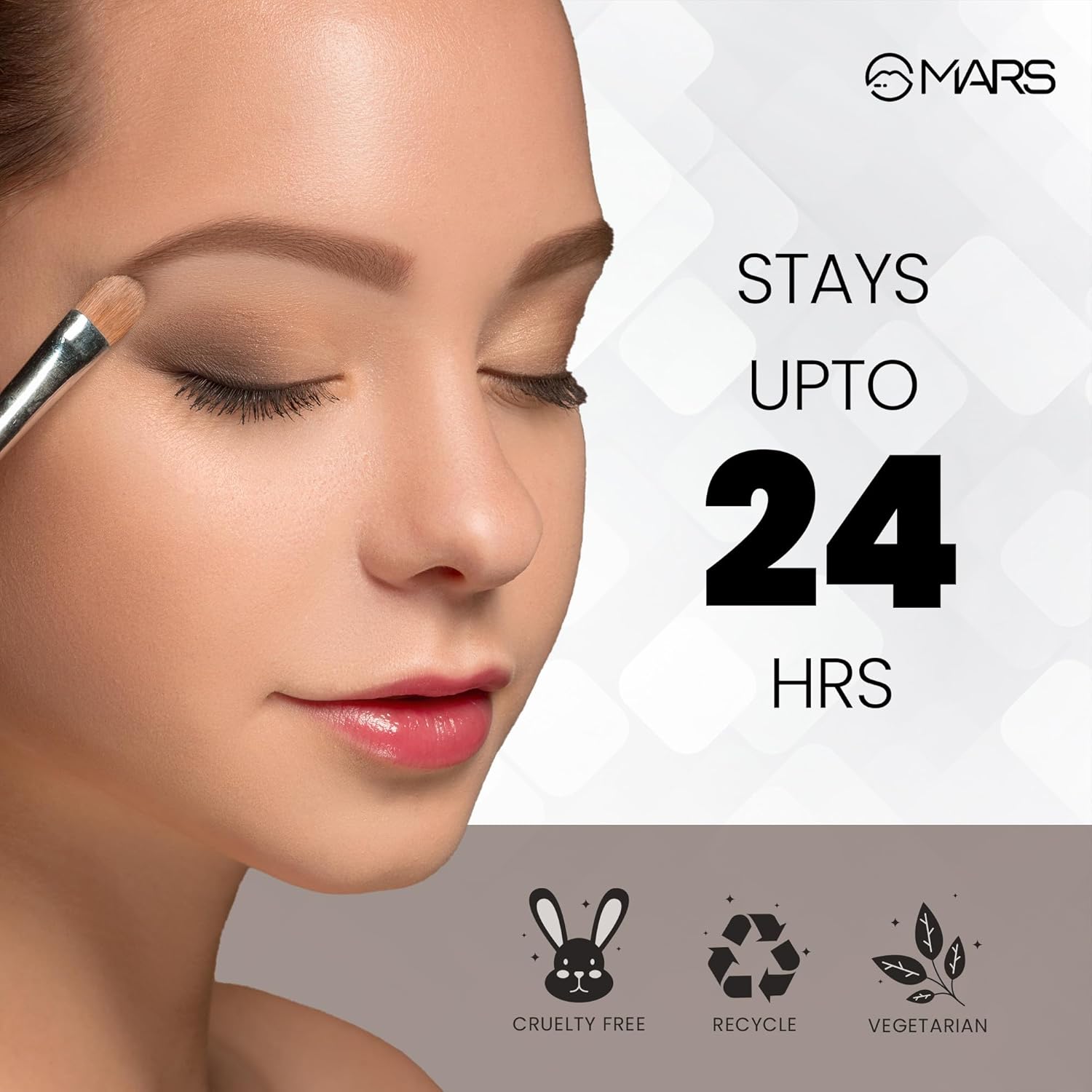 MARS 2-In-1 Hue Gel Matte Eyeliner | Waterproof & Smudgeproof Formula | Stay Upto 24 Hours | Comes With 2 Brush Set (6.0 Gm) (Black & Brown) - View 5 of 7