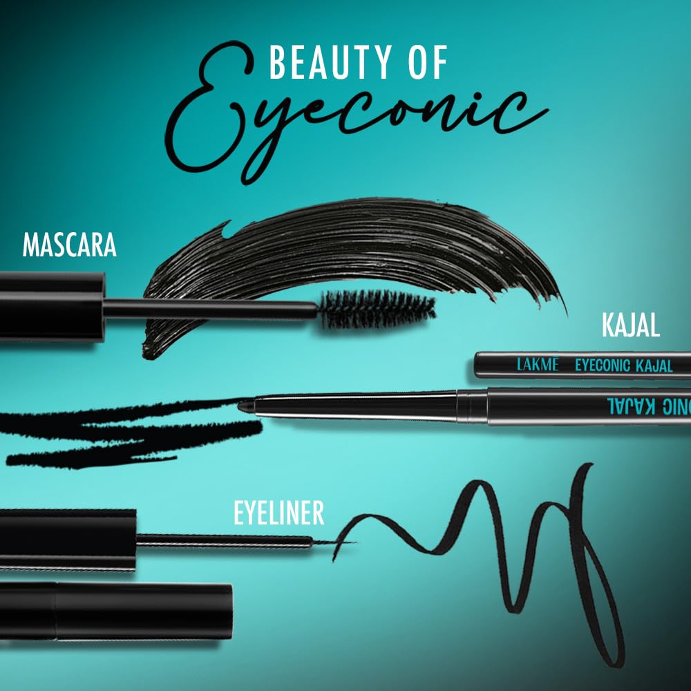 Lakme Eyeconic Regime Kit- Kajal | Mascara| Eyeliner 13.35 ml - View 2 of 7