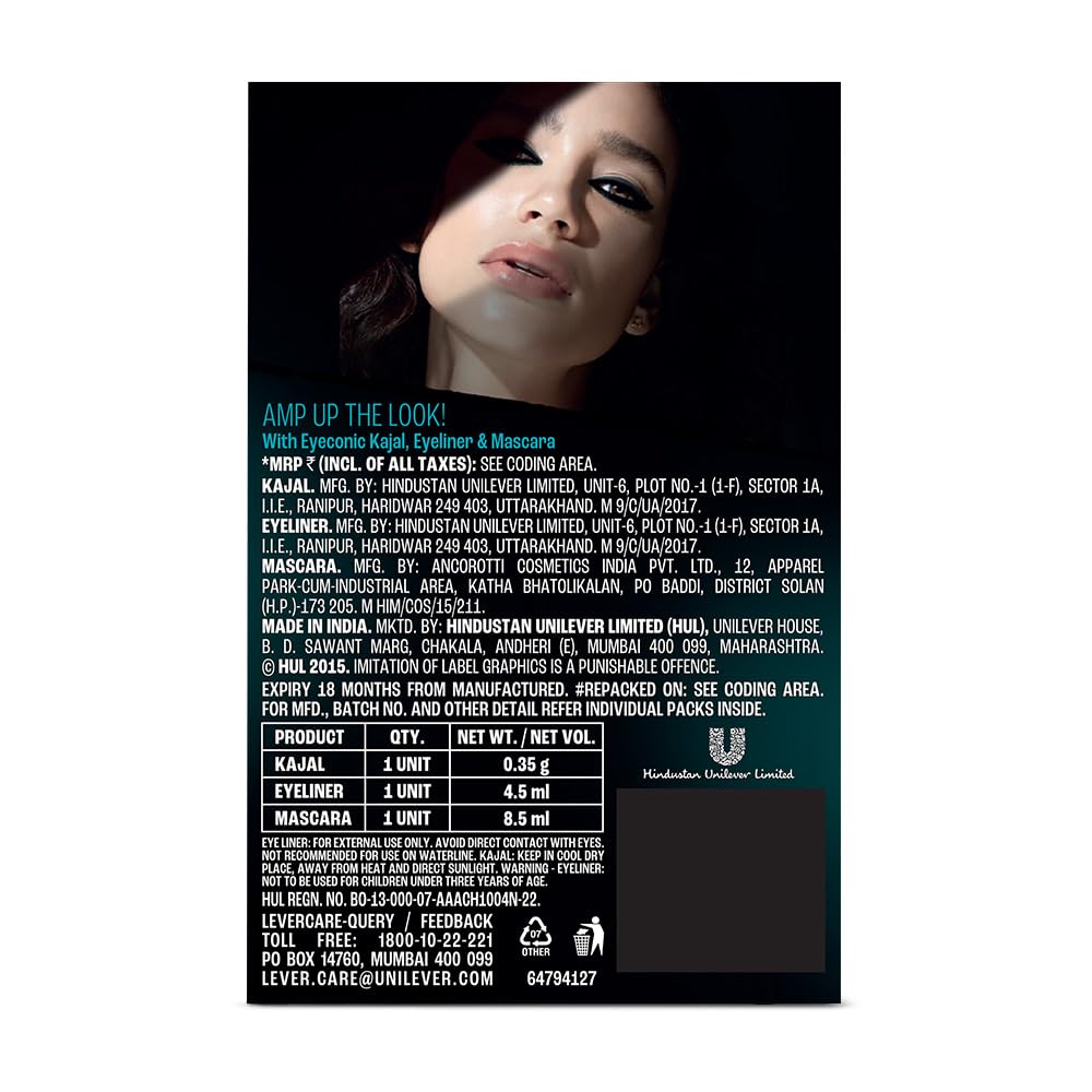 Lakme Eyeconic Regime Kit- Kajal | Mascara| Eyeliner 13.35 ml - View 7 of 7