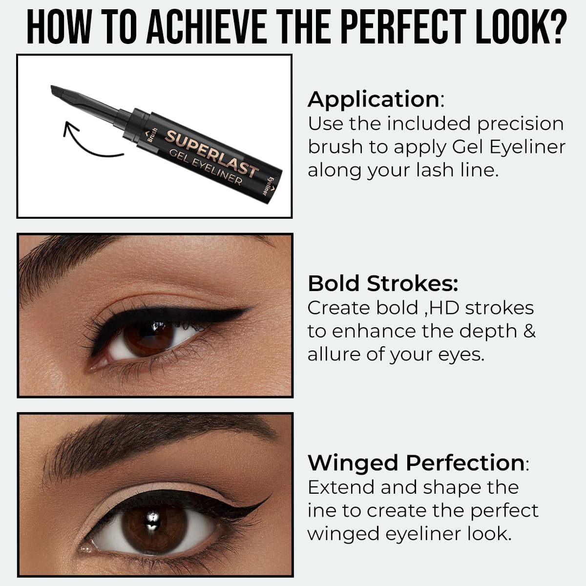 Insight Cosmetics Superlast Gel Eyeliner| Intense Matte Finish | Quick Drying |Smooth Application | Waterproof | Smudgeproof (GEL-07) - View 6 of 7