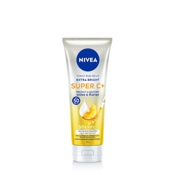 NIVEA Extra Bright Super C+ SPF50 Vitamin Serum Body Lotion 70ml (FROM MALAYSIA) - View 2 of 3