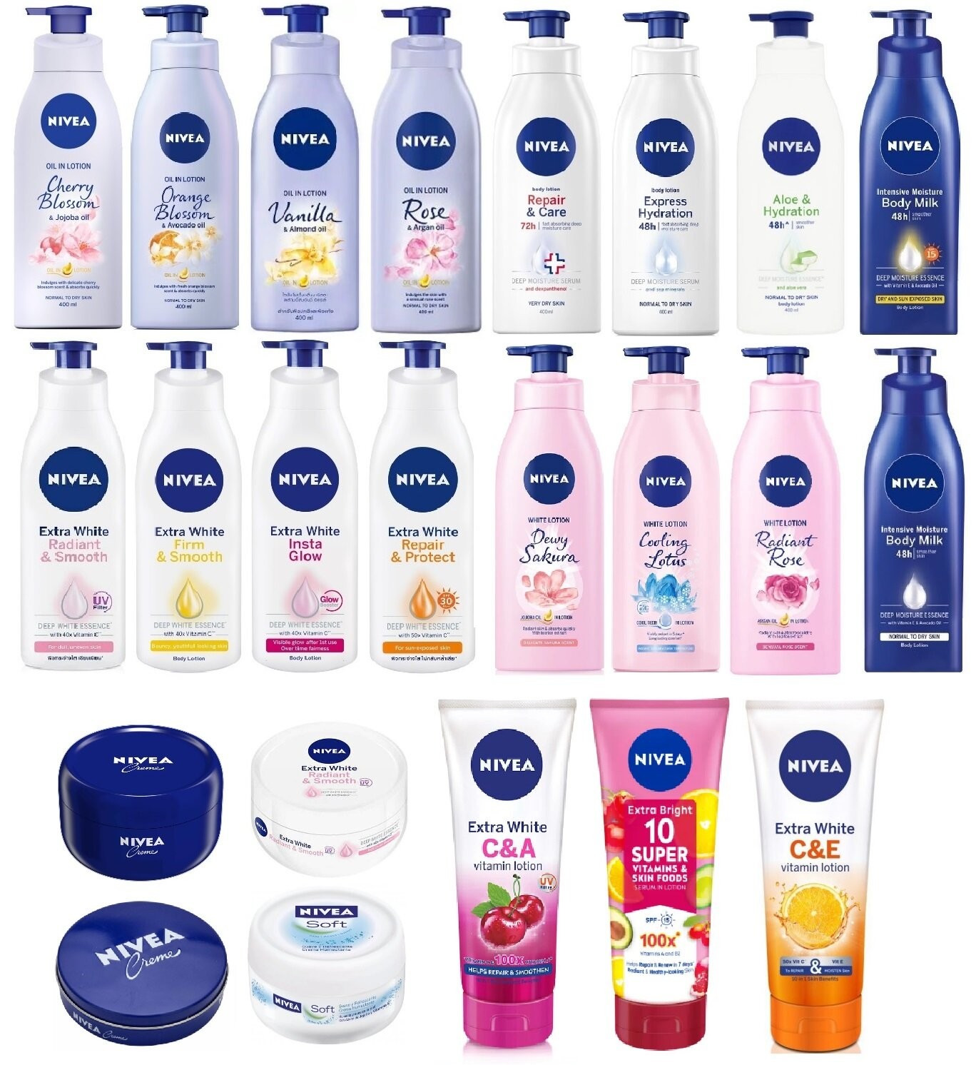 Nivea Body Lotion Radiant&Smooth 380ml(FROM MALAYSIA) - View 2 of 3