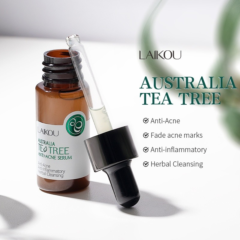 LAIKOU Tea Tree Anti-Acne Serum 17ml – Pimple Care, Pore Refining & Spot Reduction Facial Essence for Clear, Smooth and Healthy Skin - View 2 of 3