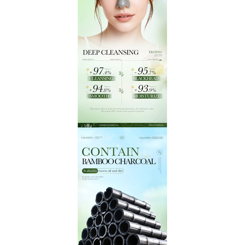 SADOER Bamboo Charcoal Blackhead Removal Stick 9g – Deep Cleansing Pore Care Stick for Removing Blackheads, Excess Oil & Skin Impurities - View 3 of 3