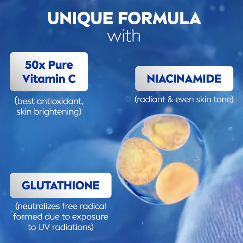 Nivea Vitamin Body Serum Lotion Extra Bright C&AHA 70ml Skin Renew 50X Vitamin Smooth Skin UV Filter(FROM MALAYSIA) - View 2 of 3