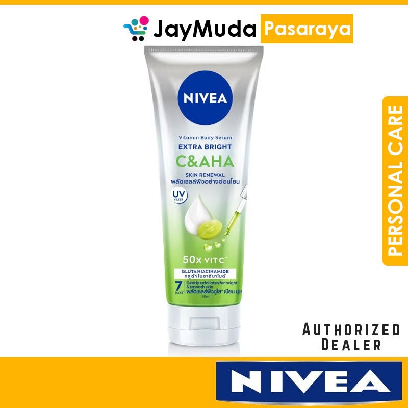 Nivea Vitamin Body Serum Lotion Extra Bright C&AHA 70ml Skin Renew 50X Vitamin Smooth Skin UV Filter(FROM MALAYSIA) - View 3 of 3