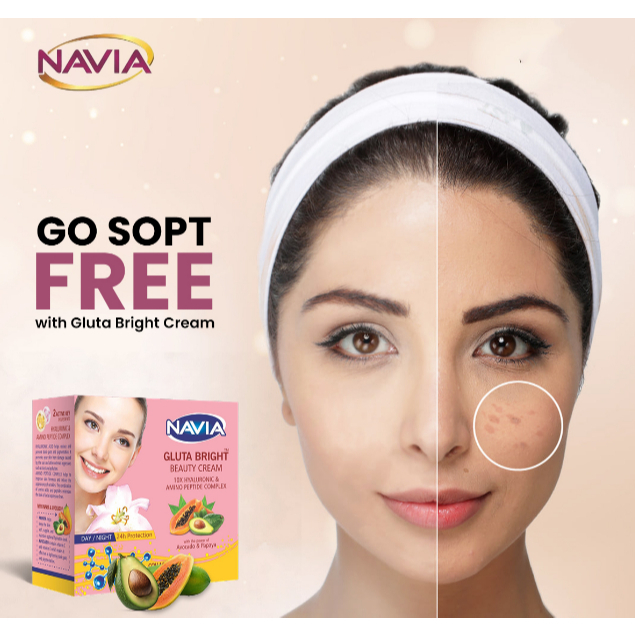 100% Original Navia Gluta Bright Beauty Cream 30g – Lightweight Hydrating Brightening Face Cream for Smooth, Radiant & Healthy-Looking Skin - View 3 of 3