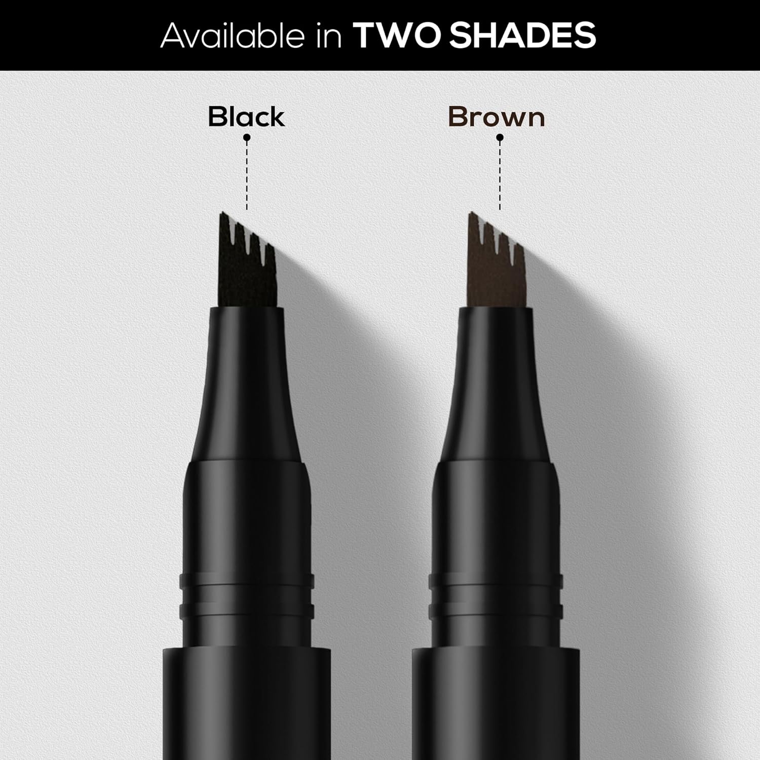 RENEE Browfill Eyebrow Pen - Black | Waterproof & Smudge-Proof | One Swipe Application | Micro Precision | Natural & Long-Lasting Finish | For Denser & Fuller Eyebrows | Easy to Use | Cruelty-Free - View 2 of 5