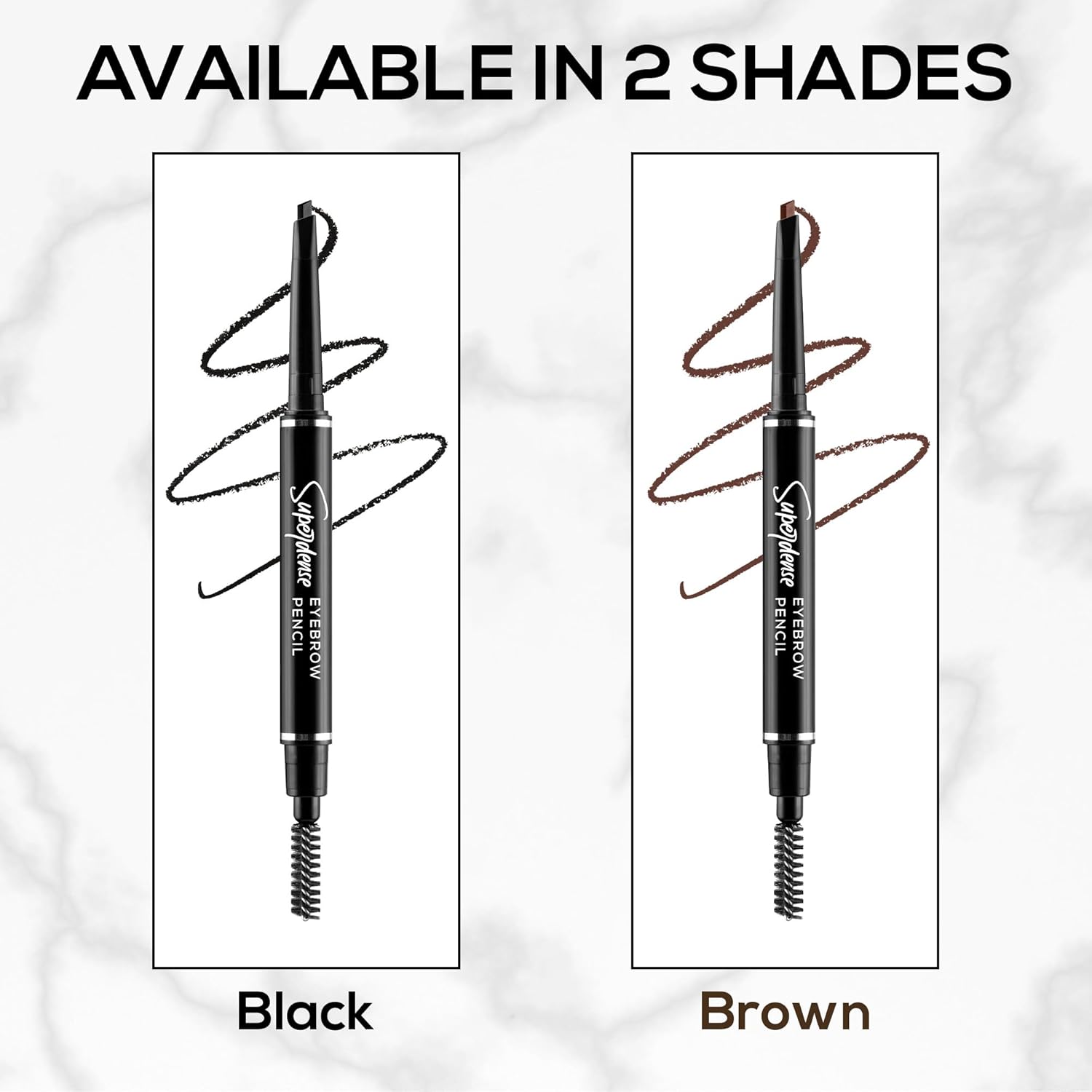 RENEE Superdense Eyebrow Pencil with Spoolie - Brown, Smudge Proof, Waterproof, Highly Pigmented for Fill in Brow Gaps, Smooth One-Swipe Precision Application, Enriched with Vitamin C & Jojoba Oil - View 3 of 6