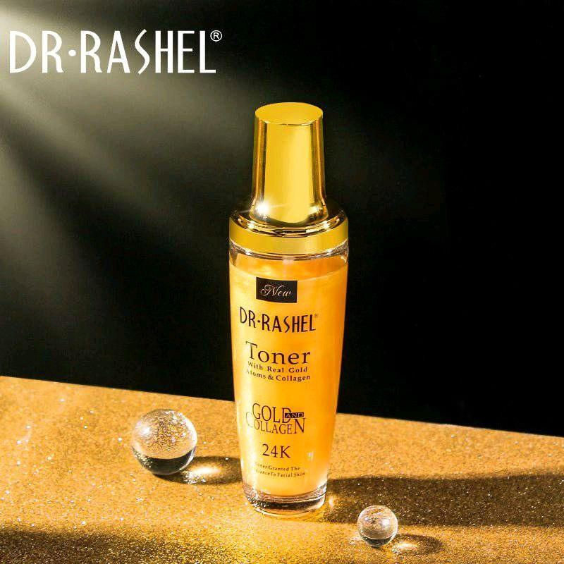 Dr.Rashel 24K Gold & Collagen Radiance Toner – Hydrating & Brightening Facial Toner with Real Gold Atoms for Glowing, Firm & Smooth Skin Care - View 2 of 3