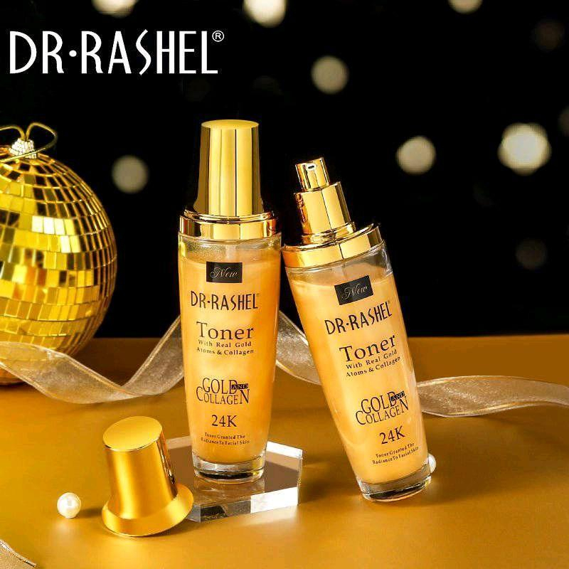 Dr.Rashel 24K Gold & Collagen Radiance Toner – Hydrating & Brightening Facial Toner with Real Gold Atoms for Glowing, Firm & Smooth Skin Care - View 3 of 3