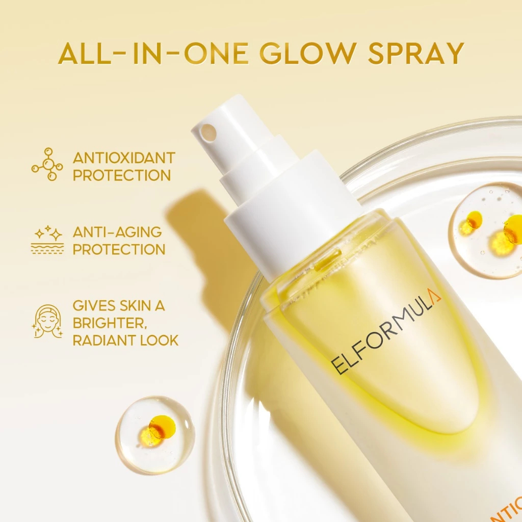 ELFORMULA Antiox-C Serum Spray 100ml – Hydrating Vitamin C Mist for Radiant Glow, Brightening & Nourishing Facial Care with Serum & Oil Blend - View 2 of 3