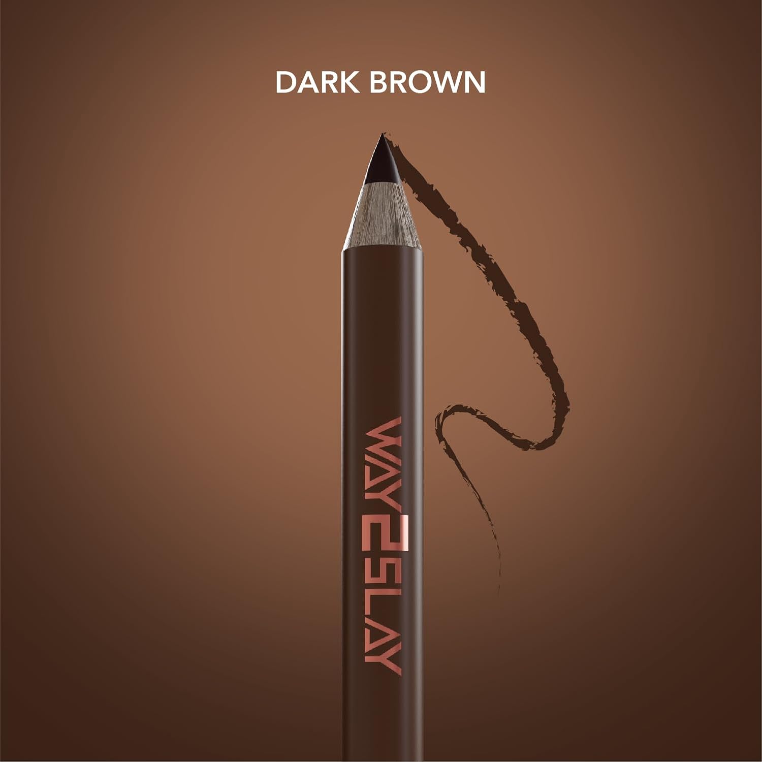 MARY JO K Waterproof Eyebrow Pencil | Highly Pigmented | Sculpts & Fills | Precision Tip | Fluffy Brush | Natural Finish | 1.8g | Dark Brown - View 2 of 8