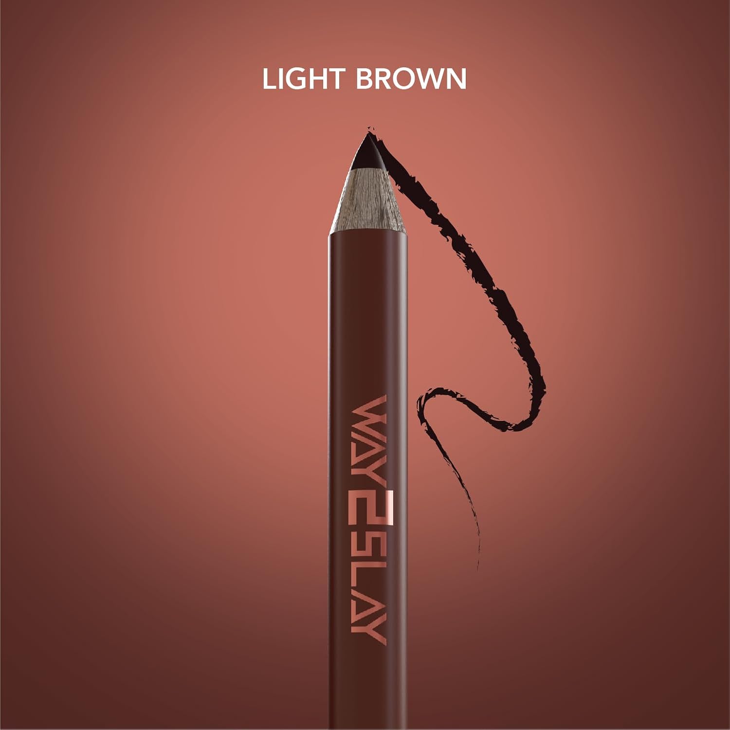 MARY JO K Waterproof Eyebrow Pencil | Highly Pigmented | Sculpts & Fills | Precision Tip | Fluffy Brush | Natural Finish | 1.8g | Light Brown - View 2 of 8