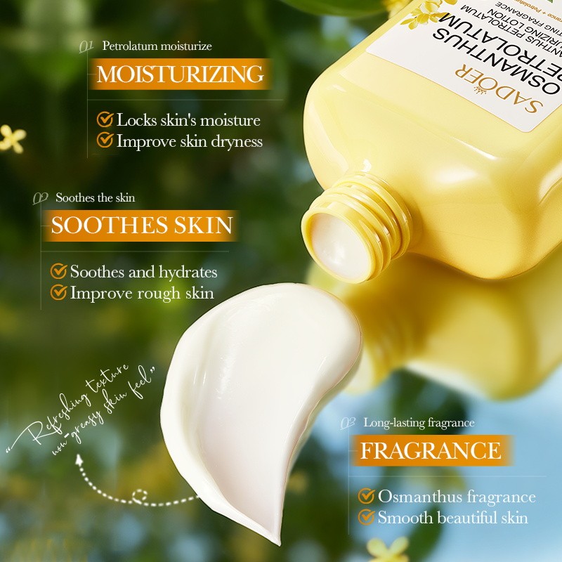 [ROREC] SADOER Osmanthus Petrolatum Body Lotion Moisturizing Hydrating Smooth Skin Long Lasting Fragrance 260ml(FROM MALAYSIA) - View 2 of 3