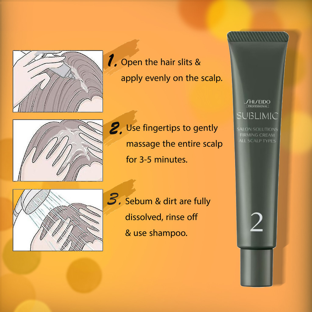 Shiseido Sublimic Salon Solutions Firming Cream for All Scalp Types 30g Professional Scalp Treatment Cream for Hydration Firmness Relaxation Nourishment Healthy Looking Scalp Care and Lightweight Comfort Daily Use - View 3 of 3
