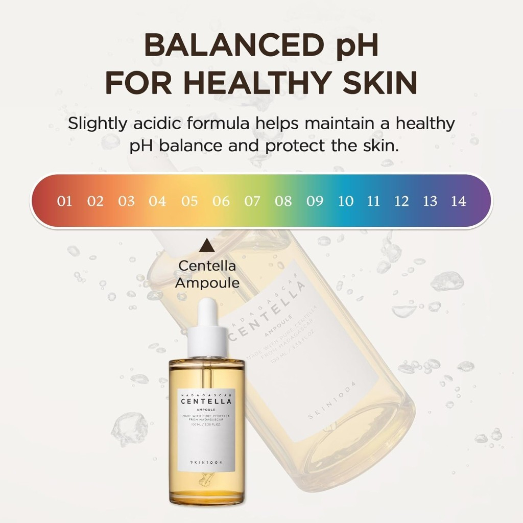 Madagascar Centella Asiatica Ampoule Facial Serum for Sensitive and Acne Prone Skin Soothing Hydrating Barrier Repair Treatment Reducing Redness Irritation Smoothing Texture Lightweight Daily Korean Skincare Care Solution - View 2 of 3