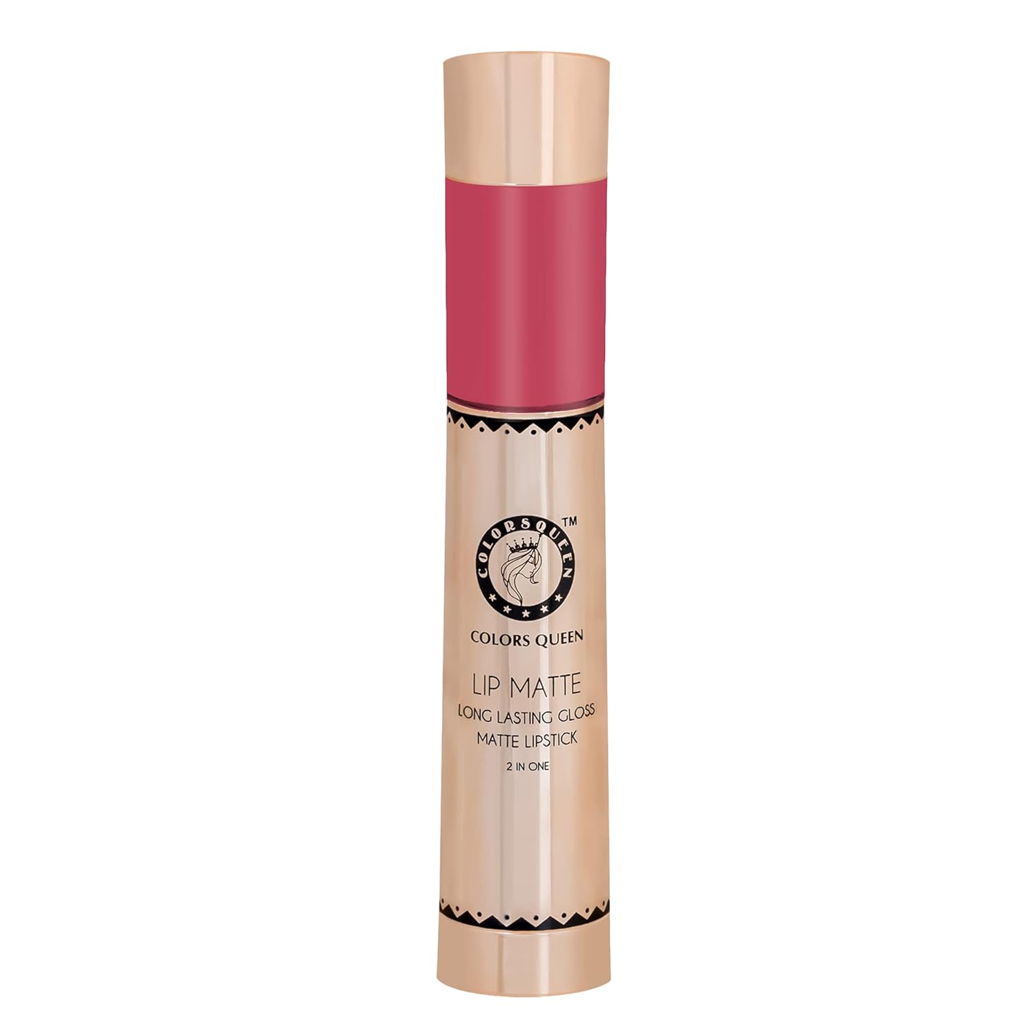 Colors Queen 2 in 1 Matte Lipstick | Lip Matte | Long Lasting Gloss, Waterproof, Non Transferable| (18 - Sexy Peach, 8g) - View 3 of 5