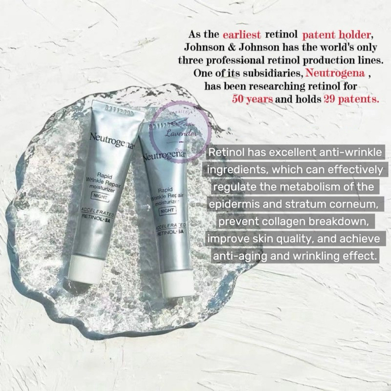 Neutrogena Rapid Wrinkle Repair Moisturizing Retinol SA Night Cream 10ml Anti-Aging Treatment for Fine Lines and Wrinkles Retinol Hyaluronic Acid Brightening Skin Renewal Fast Absorbing Facial Moisturizer Night Repair Formula - View 2 of 3