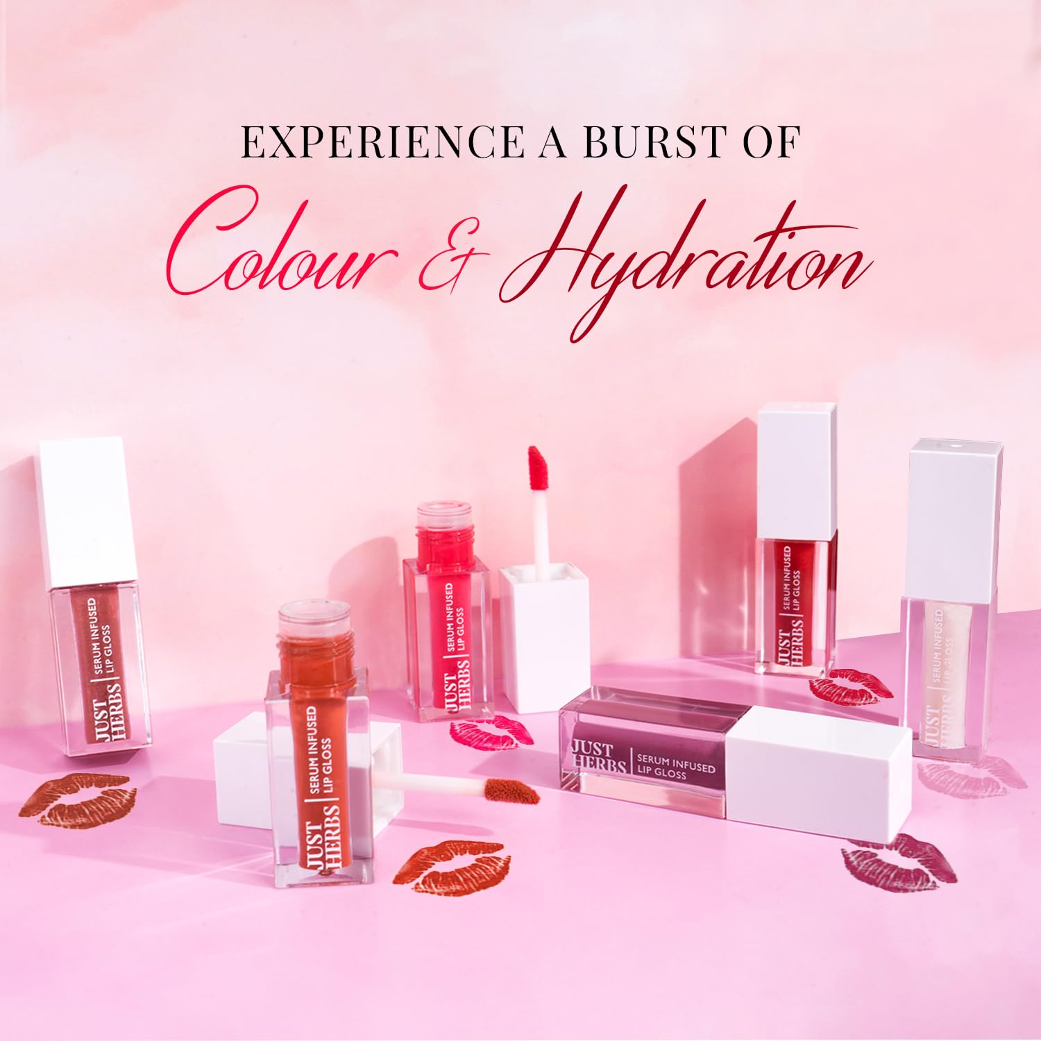 Just Herbs Serum Infused Lip Gloss for Women, Lightweight Non-Sticky High Glossy Moisturizing and Hydrating Lip Gloss  Shiny Crystal 3 ml - View 3 of 7