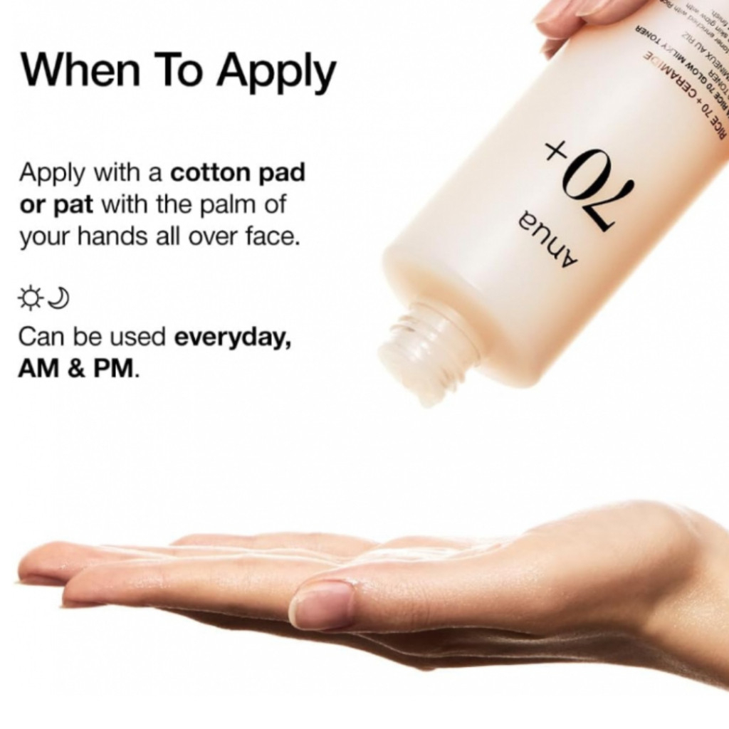 【250ml】Anua Rice 70 Glow Milky Toner | Brightening & Hydrating Toner with 70% Rice Extract & Ceramide - View 3 of 3