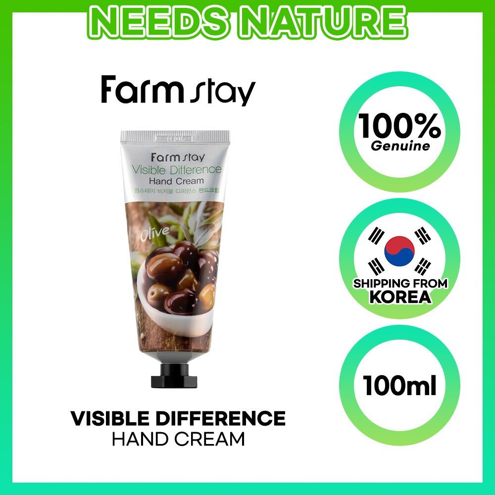 [Farmstay] Visible Difference Hand Cream 100ml 7 types-Olive(FROM MLAYSIA) - View 2 of 2
