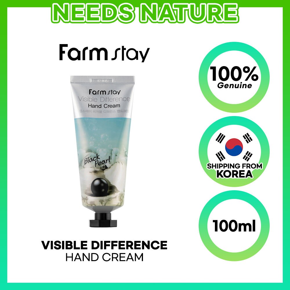 [Farmstay] Visible Difference Hand Cream 100ml 7 types- Black Pearl(FROM MLAYSIA) - View 2 of 2