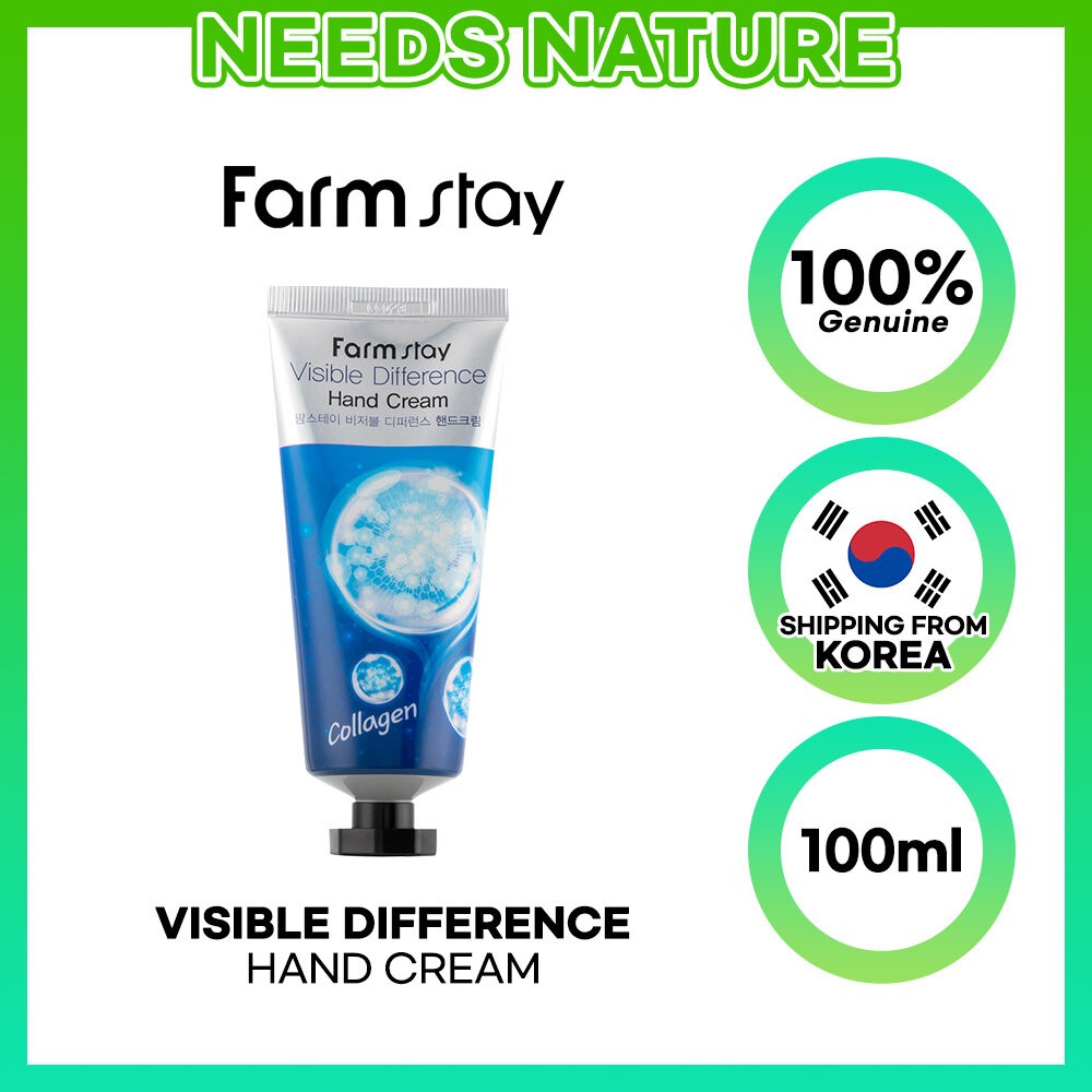 [Farmstay] Visible Difference Hand Cream 100ml 7 types-Collagen(FROM MLAYSIA) - View 2 of 2