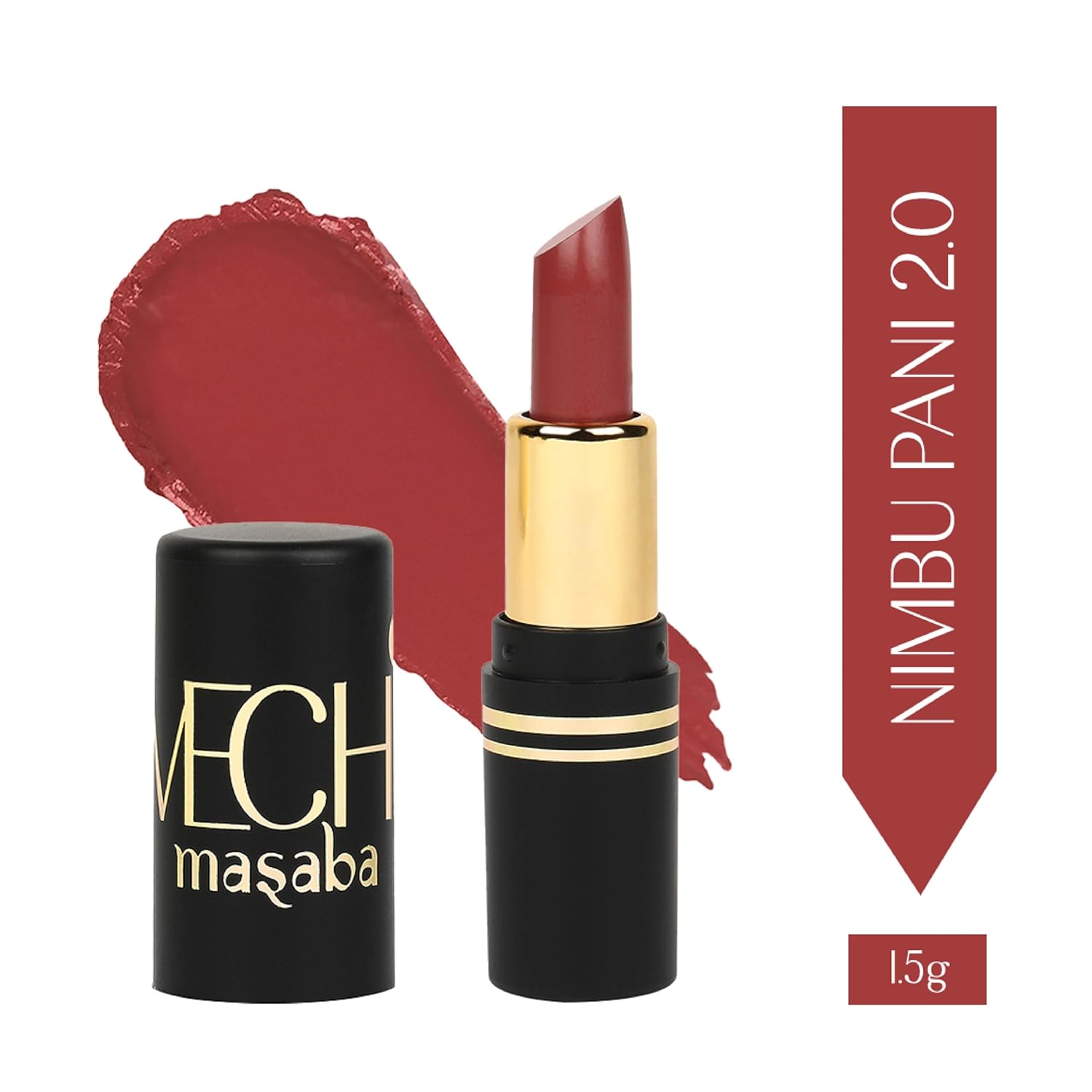 LoveChild Masaba Pocket Mini Lipstick Gift Set, Pack of 3 with FREE Pouch, Hydrating & Long-Lasting Matte Finish, 1.5g Each, Shades for All Skin Tones, Compact & Travel-Friendly Gift Pack, Combo B - View 3 of 8