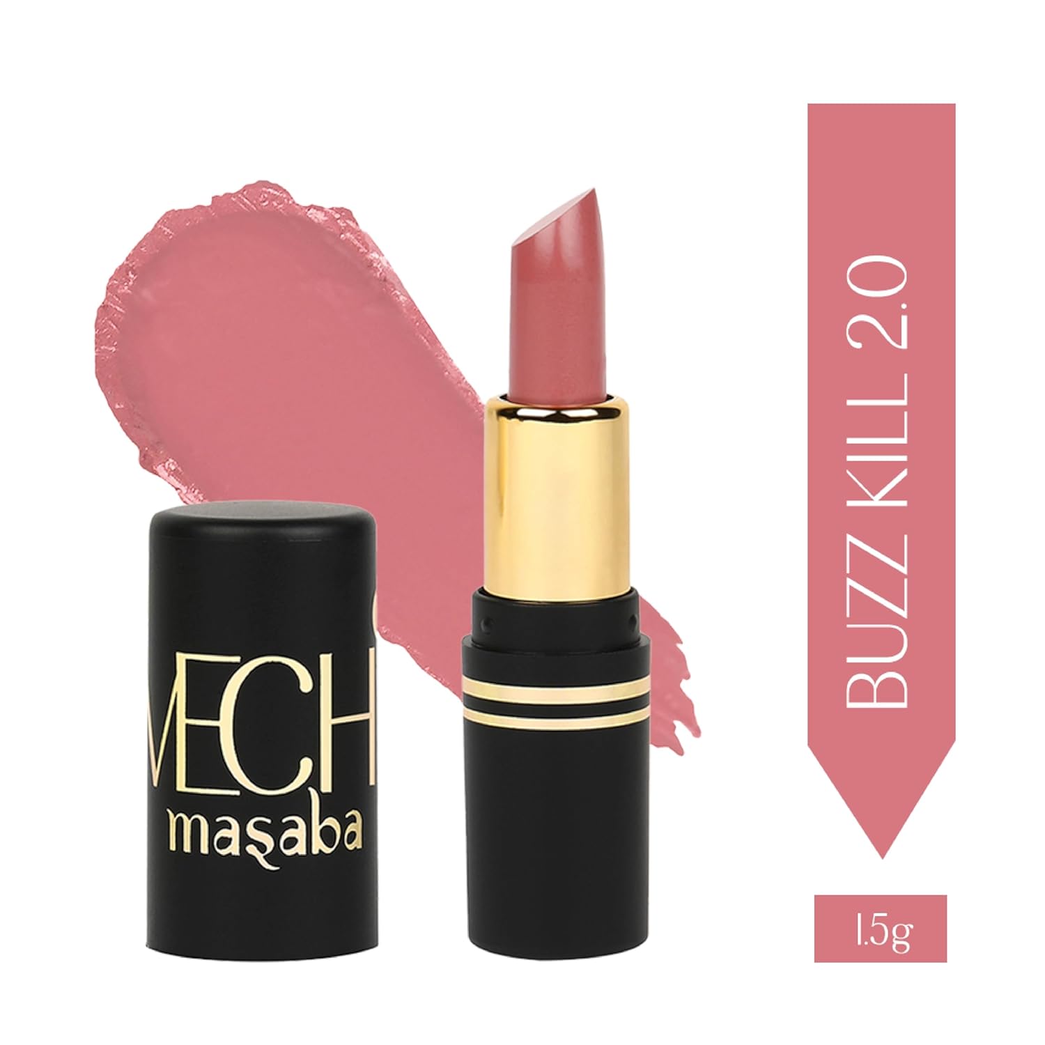 LoveChild Masaba Pocket Mini Lipstick Gift Set, Pack of 3 with FREE Pouch, Hydrating & Long-Lasting Matte Finish, 1.5g Each, Shades for All Skin Tones, Compact & Travel-Friendly Gift Pack, Combo A ,Buffet A - View 5 of 8