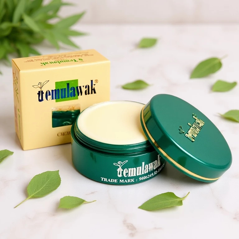 Original Temulawak Whitening Cream 15g Brightening Moisturizing Face Cream for Brighter Smoother Softer Healthy Looking Skin Lightweight Hydrating Daily Skincare Cream Helps Improve Uneven Skin Tone and Texture - View 2 of 3