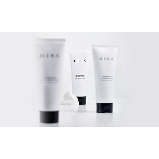 HERA Refreshing Cleansing Foam 50g Deep Cleansing Facial Foam Gentle Hydrating Face Wash Oil Control Pore Care Brightening Daily Skincare Cleanser for Fresh Smooth Clear Healthy Looking Skin - View 3 of 3