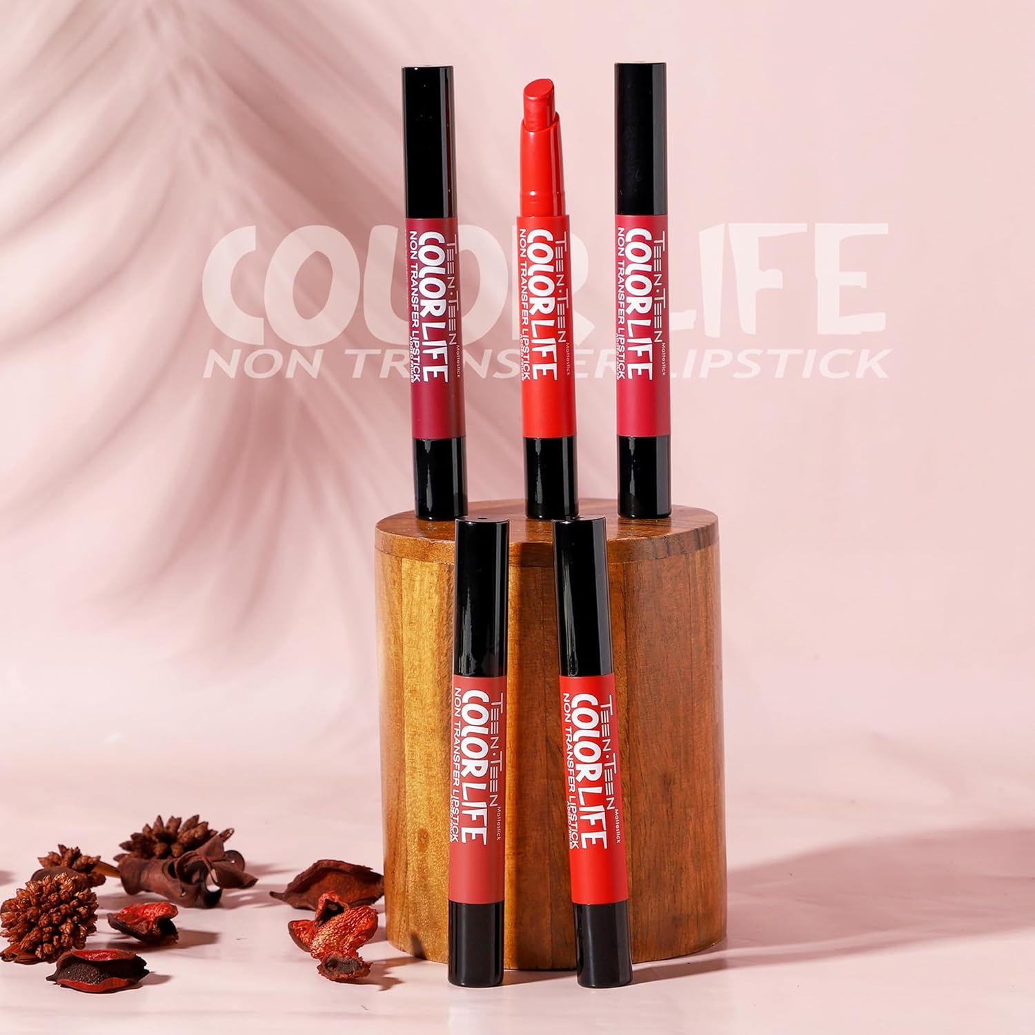 TEEN TEEN Color Life Nontransfer Crayon Lipstick | Matte Finish with Built-in Primer | Waterproof & Long Lasting Lip Color | Smudge-Proof, Fade-Resistant Formula | Forever-Trend, 2gm - View 2 of 5