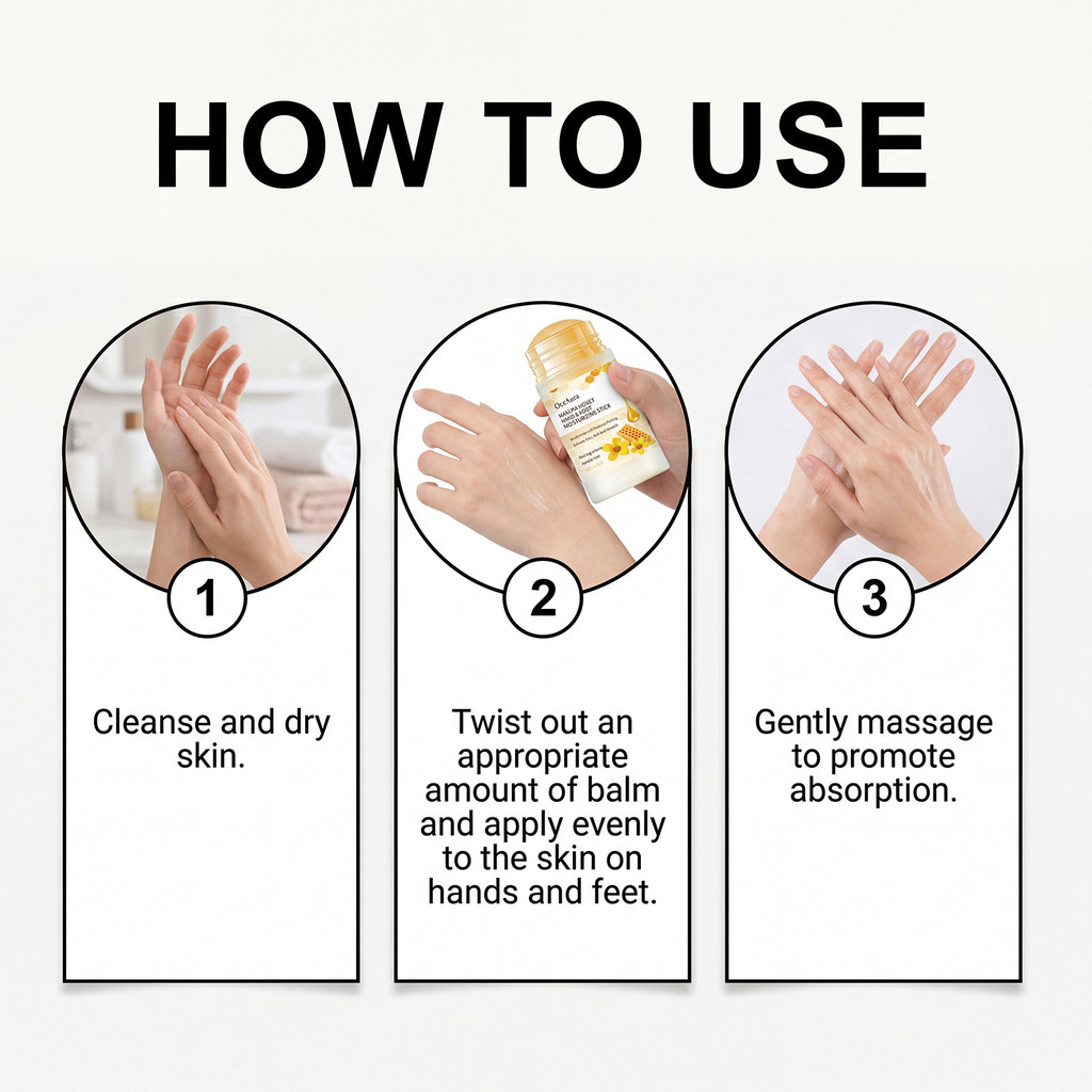 Advanced Body Care Moisturizing Stick 40g Vitamin E Honey Chamomile Extract Hydrating Nourishing Repair Balm for Dry Skin Hands Feet Elbows Gentle Daily Skin Care Moisturizer Travel Size Skin Softening Stick - View 3 of 3