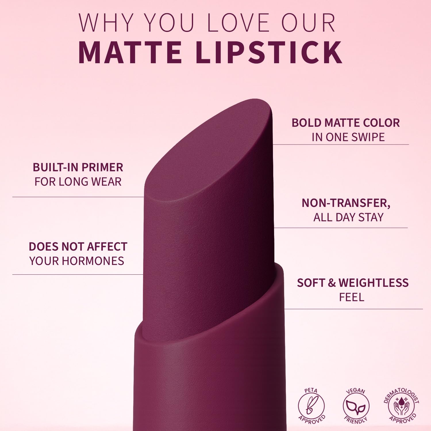 TEEN TEEN Color Life Nontransfer Crayon Lipstick |Matte Finish with Built-in Primer |Waterproof & Long Lasting Lip Color |Smudge-Proof, Fade-Resistant Formula |Combo Color (Plumful Cheer, Carnation) - View 5 of 7