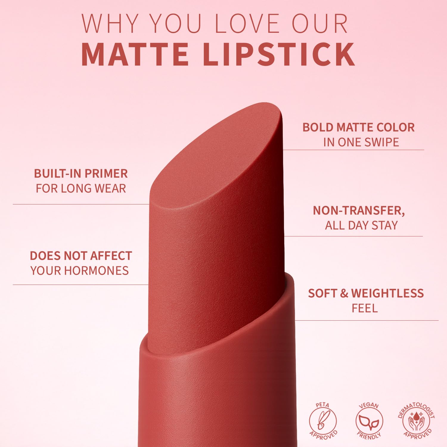 TEEN TEEN Color Life Nontransfer Crayon Lipstick | Matte Finish with Built-in Primer | Waterproof & Long Lasting Lip Color | Smudge-Proof, Fade-Resistant Formula | Nude-Sensation, 2gm - View 2 of 5