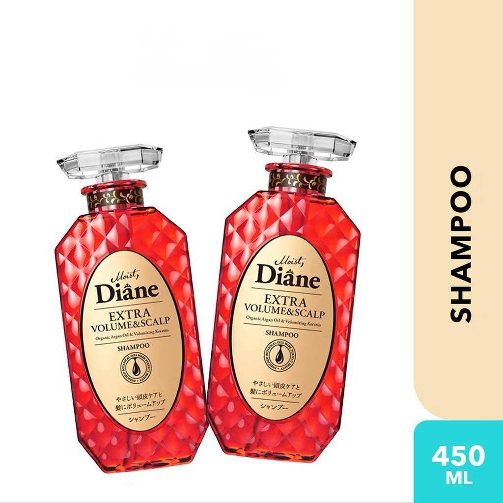 MOIST DIANE Perfect Beauty Extra Volume Scalp Shampoo 450ml Nourishing Hair Cleanser Volumizing Scalp Care Moisturizing Hair Shampoo for Soft Smooth Healthy Strong Fresh Looking Hair Daily Care - View 2 of 3
